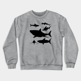 Shark Silhouette 1 Crewneck Sweatshirt